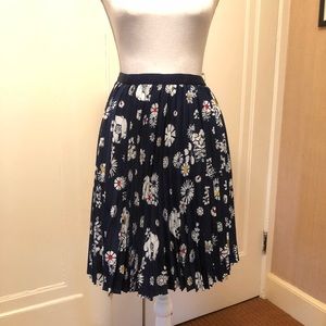Jason Wu pleated floral skirt